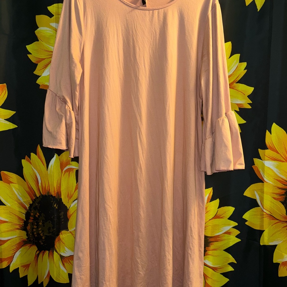 Elegant Peach Women's Dress